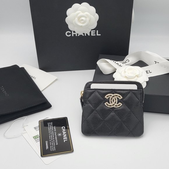 Brand new 22S authentic Chanel zipped card holder wallet - Picture 5 of 15